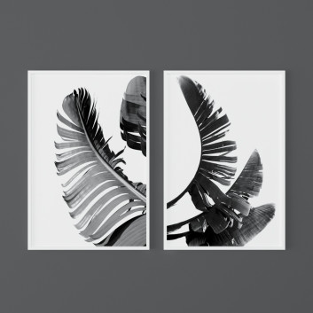 Картини Set of Black And White Tropical Prints