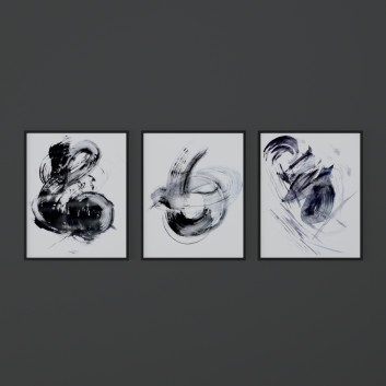 Pictures Set of Abstractl Prints from Honey Tree Prints