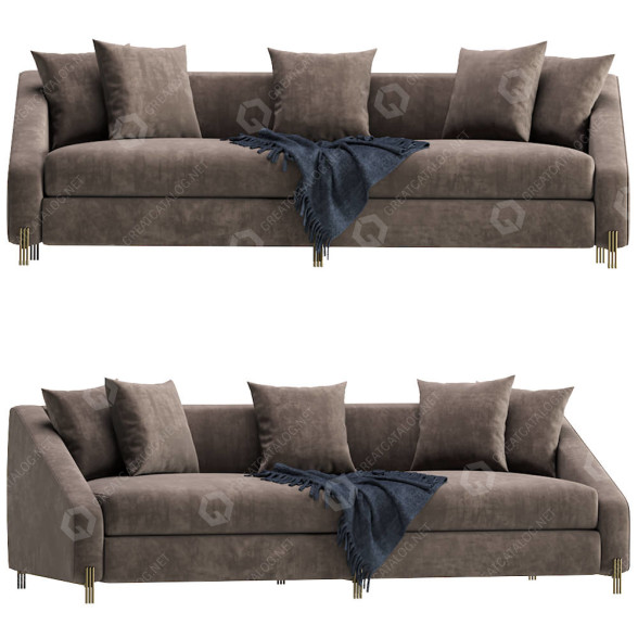 Sofa Eichholtz Candice Brown 3D-Modell