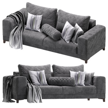 Sofa Uno Velvet 3D-Modell