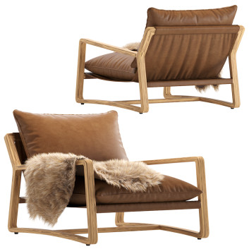Sessel Coco Republic Essentials Bungalow Leather
