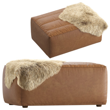 Пуф Coco Republic Timothy Oulton Shabby 