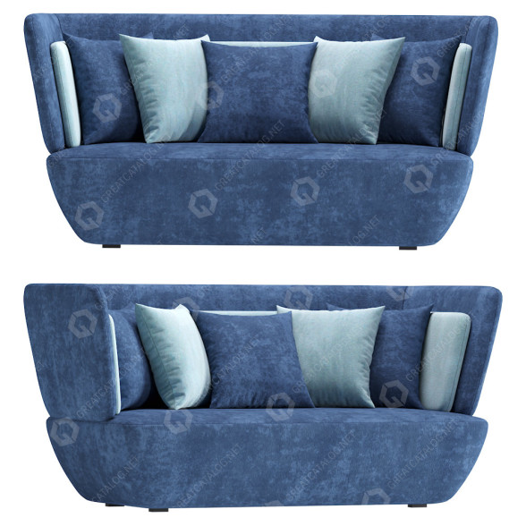 Sofá EmmeBi Soho Blue Modelo 3D
