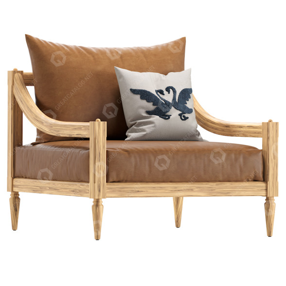 Sessel Coco Republic Penthurst Leather 3D-Modell