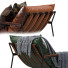 Armchair and Ottoman Denver Modern Vail - Ham003