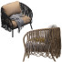 Armchair Arteriors Strata - Ham003