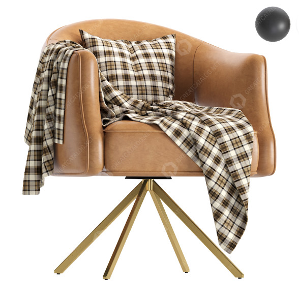 Sessel Coco Republic Terrace Leather 3D-Modell