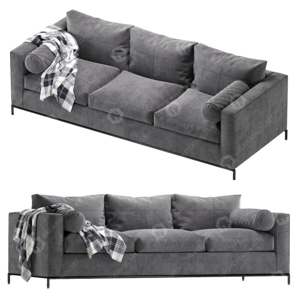 Sofa B&B Italia George Velvet 3D-Modell