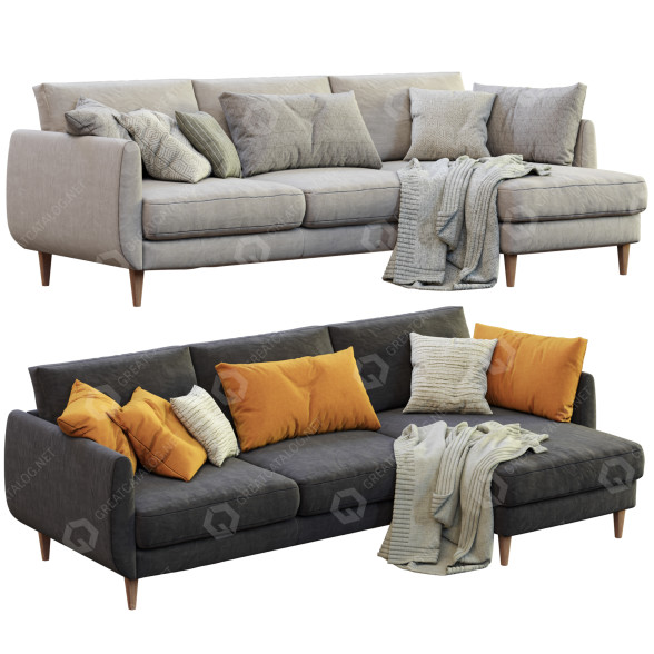 Sofa IKEA Smedstorp 3D model