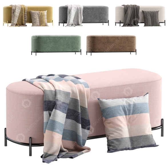 Bench Cantori Coco 3D model