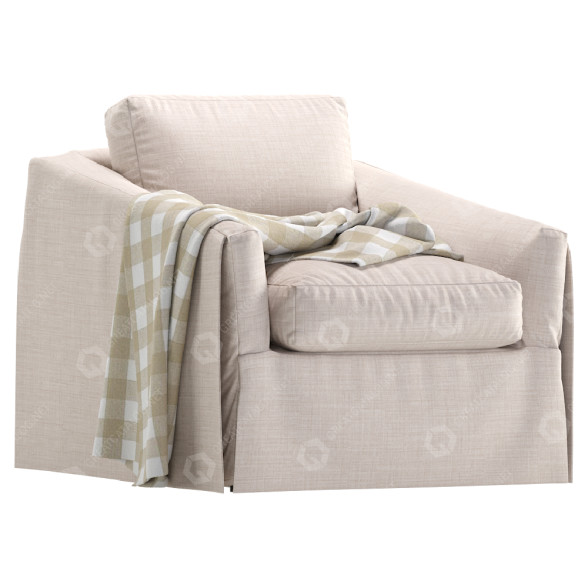 Sessel Coco Republic Max Hampton Occasional 3D-Modell