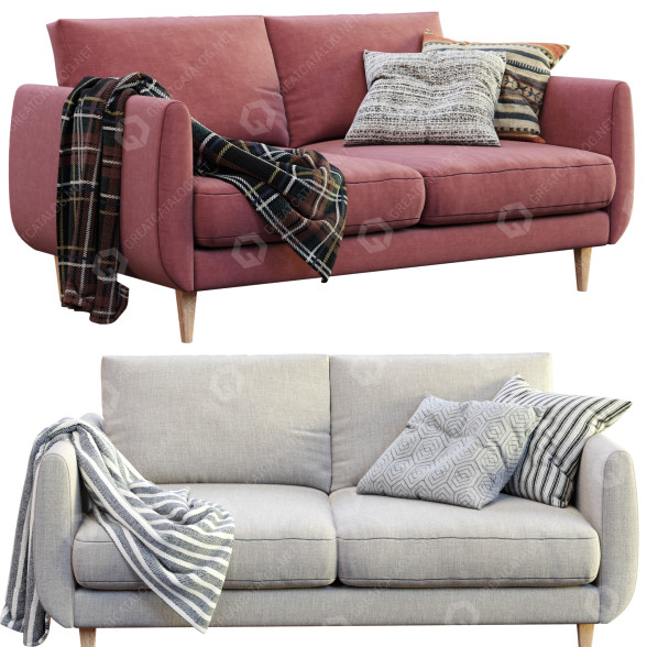 Sofa IKEA Smedstorp model 3D