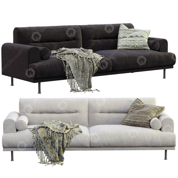 Sofa IKEA Langaryd model 3D