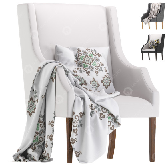 Sillón Coco Republic Morton Reading Modelo 3D
