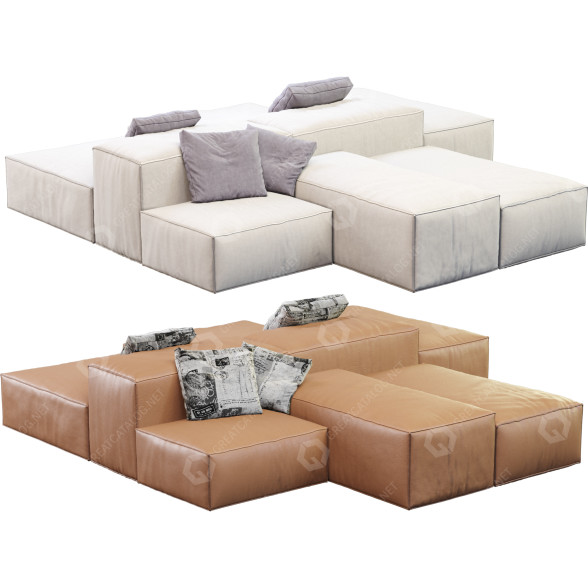 Диван Living Divani Extrasoft 3D модель