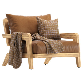 Sessel Coco Republic Claude Outdoor Leather Lounge