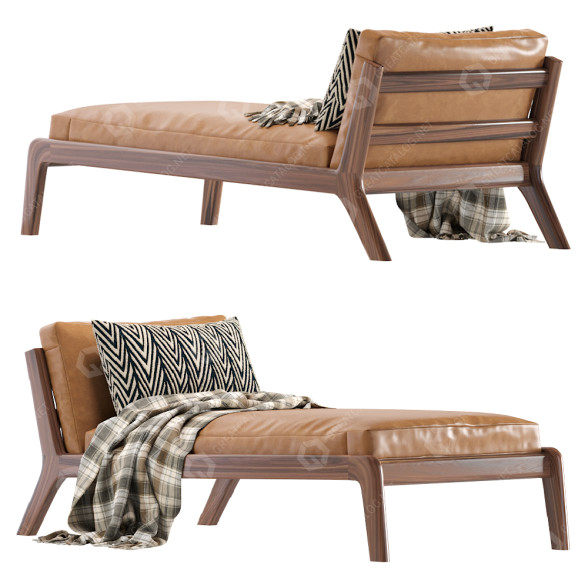 Шезлонг More Sova Leather 3D модель