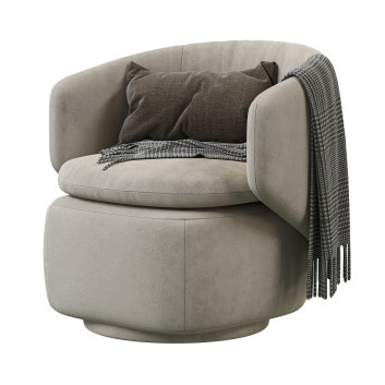 John Lewis & Partners Crescent Swivel Beige 3D model