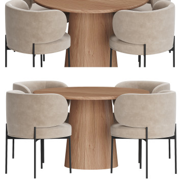 Стіл та стільці Gallotti&Radice Akiko
