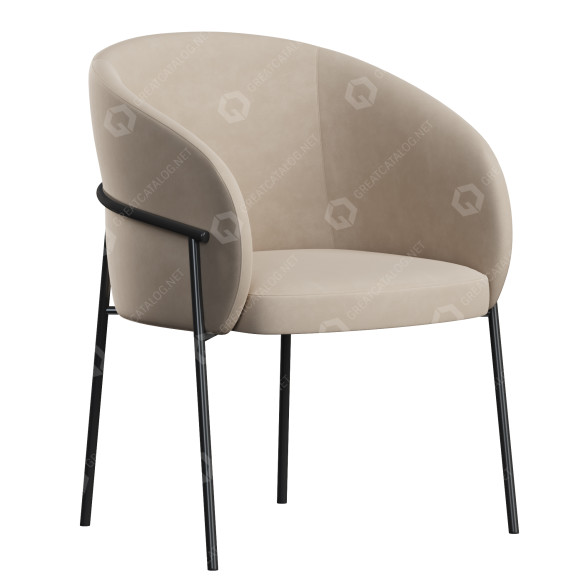Stuhl Parla Design Rimo Dining 3D-Modell