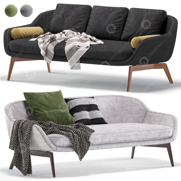 Sofa Minotti Belt 3D-Modell