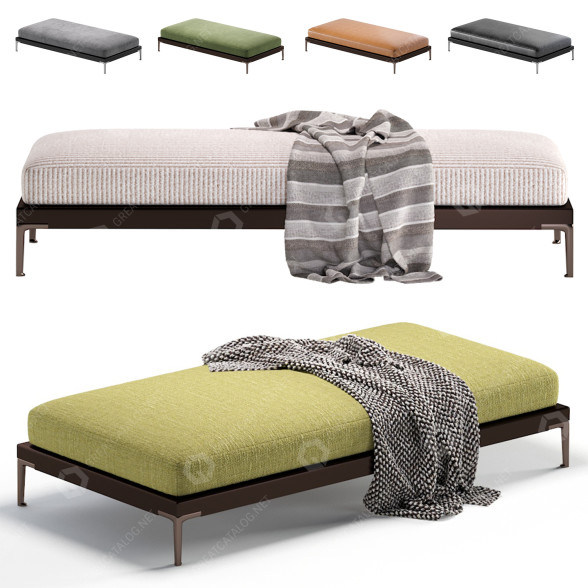 Банкетка Minotti Patio 3D модель