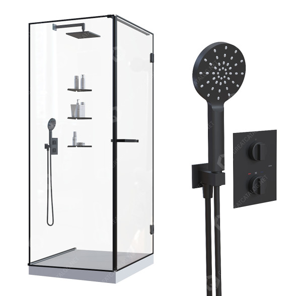 Душова кабіна GRB Mixers Black Collection 3D модель