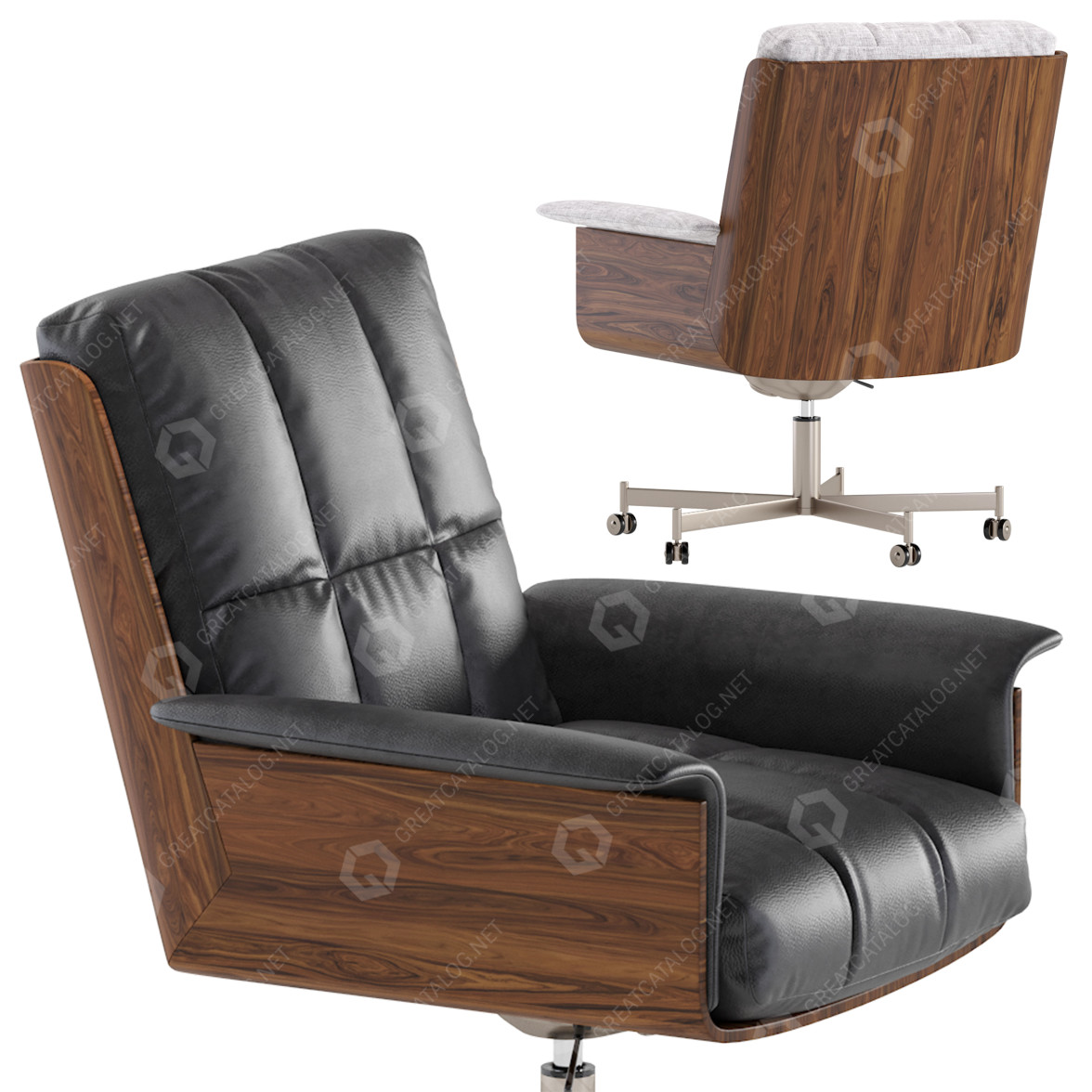 Armchair Minotti Daiki Studio by Marcio Kogan 3D model GreatCatalog 9128