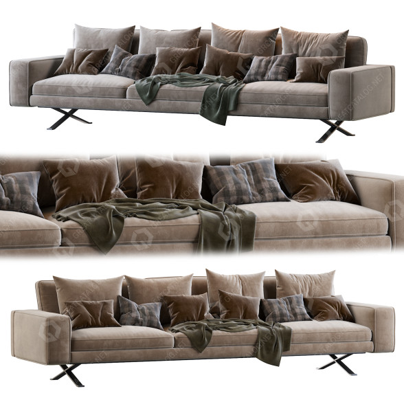 Canapé Driade Fenix 3-Seater modèle 3D