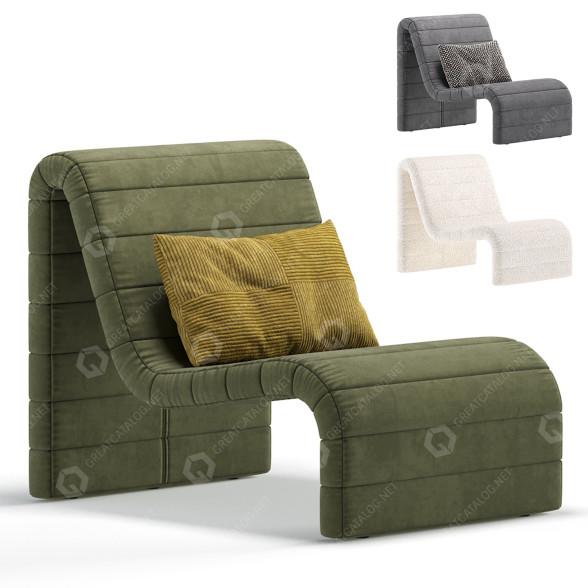 Sillón Coco Republic Zurich Occasional Modelo 3D