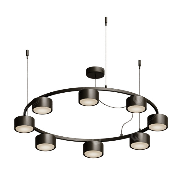 Żyrandol Ideal lux Minor Round SP8 model 3D