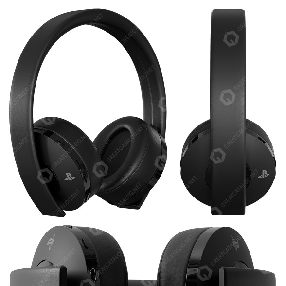 Casque d'écoute Sony Gold Wireless Stereo modèle 3D