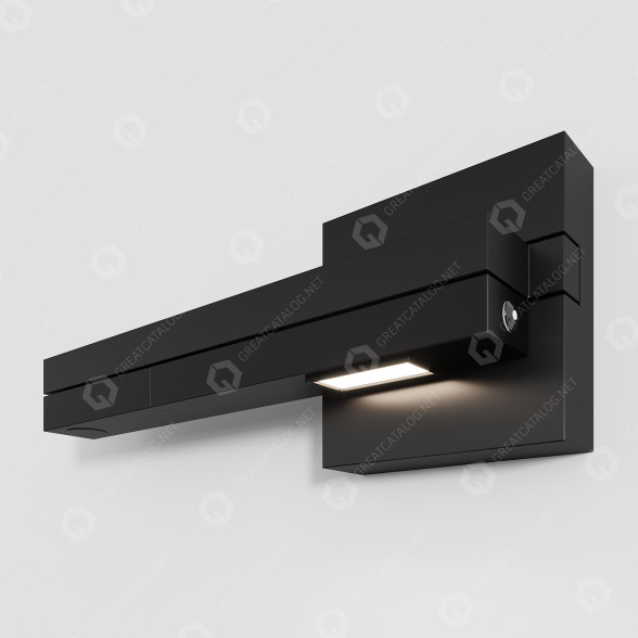 Бра Bristol Aluminum LED Swing Arm Black 3D модель