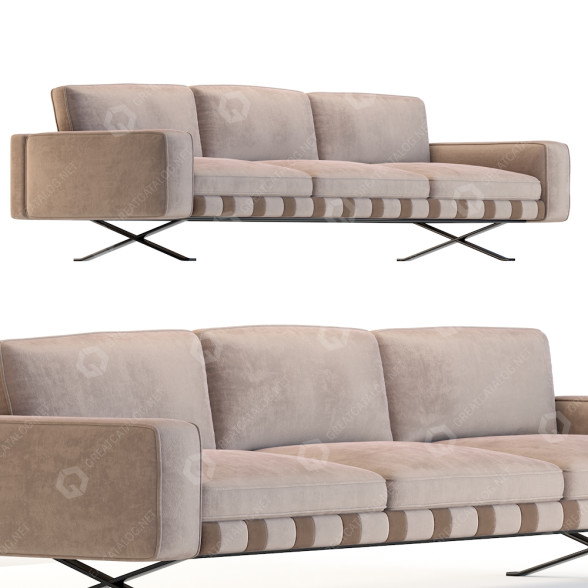 Canapé Driade Fenix Three-Seater modèle 3D