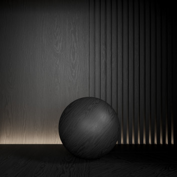 Панель Seamless Dark Wood Ebony Material