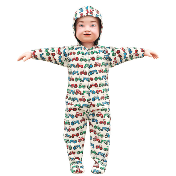 Dziecko T-pose model 3D