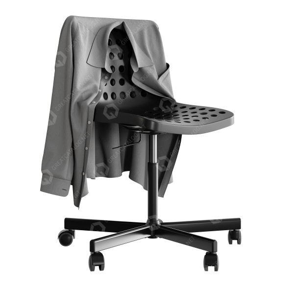 Bürostuhl und Hemd IKEA Skalberg Sporren 3D-Modell