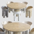 Mesa y sillas Toogood Round Contemporary and Roly Poly - HenMat