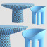 Mesa y sillas Toogood Round Contemporary and Roly Poly - HenMat