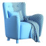 Armchair Fritz Hansen Style 1950s Mohair - HenMat