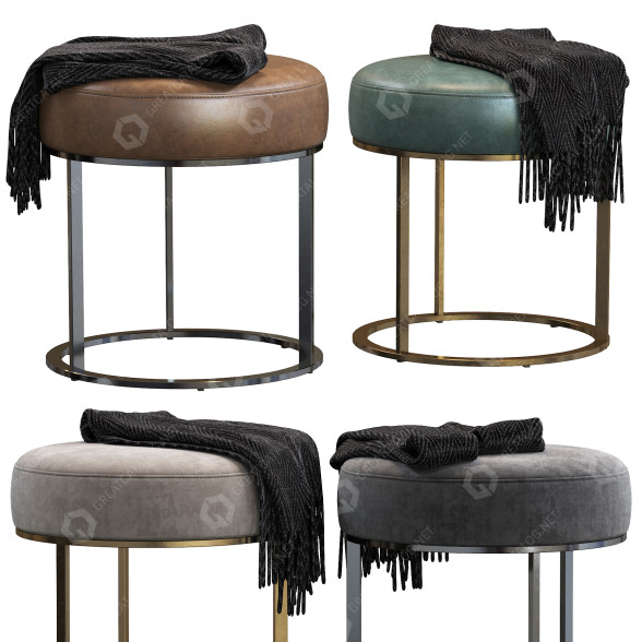 Hocker B&B Italia Frank 3D-Modell