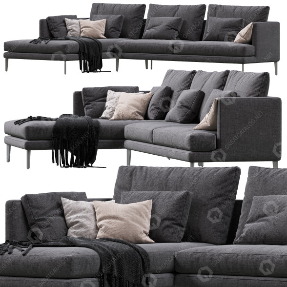 Sofa Bonaldo Paraiso 3D model