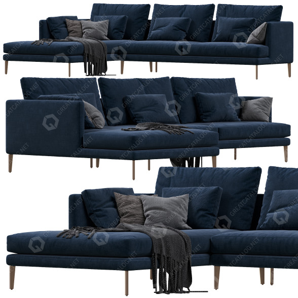 Sofa Bonaldo Paraiso 3D model