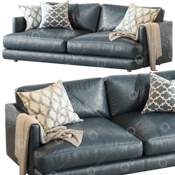 Диван West Elm Haven 84 3D модель