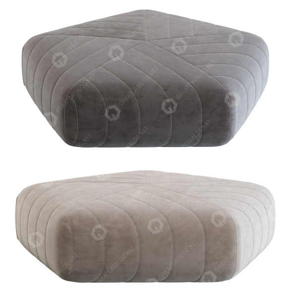 Пуф Muuto Five 3D модель