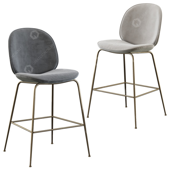 Tabouret de bar Gubi Beetle modèle 3D