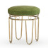Hocker Linen with Gold Legs Grey - HenMat