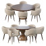 Stół i krzesła Hooker Furniture Point Reyes Botticelli Large Round Dining and Grace - HenMat