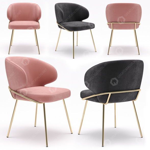 Krzesło Eichholtz Kinley model 3D
