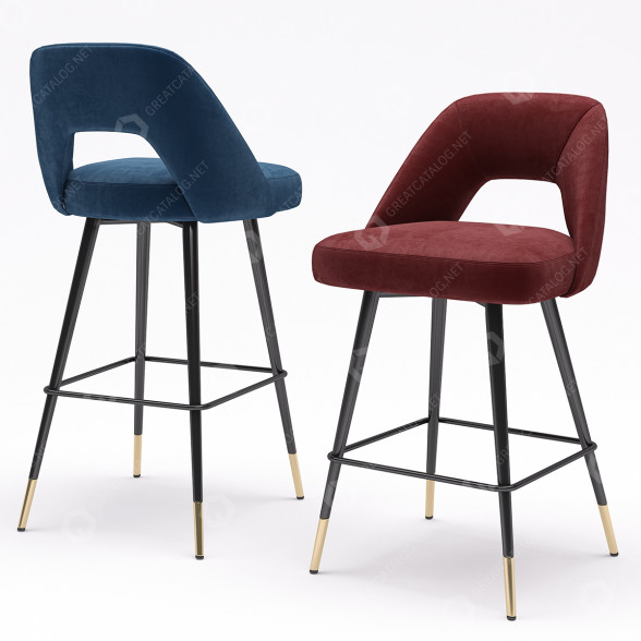 Tabouret de bar Eichholtz Avorio modèle 3D